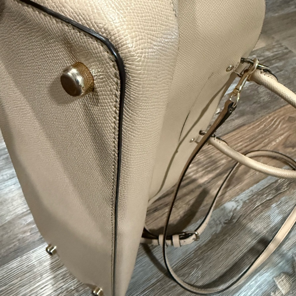 Coach Sierra Pebble Leather Tan Large Satchel - Picture 8 of 16